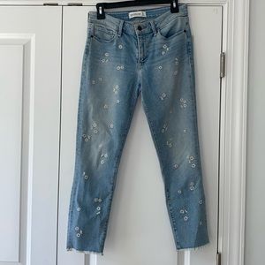A&F Flower Jeans